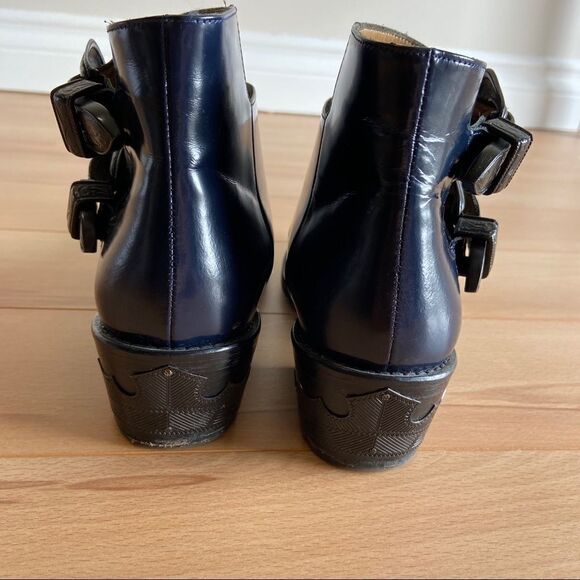 𝅺TOGA Pulla Blue Two-Buckle Western Boots - Picture 5 of 6